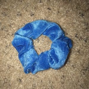 Blue scrunchie